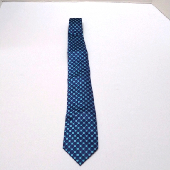 Stafford Performance Blue Light Blue Square Multiple Patterns Men's Tie NT#39 - Picture 1 of 13
